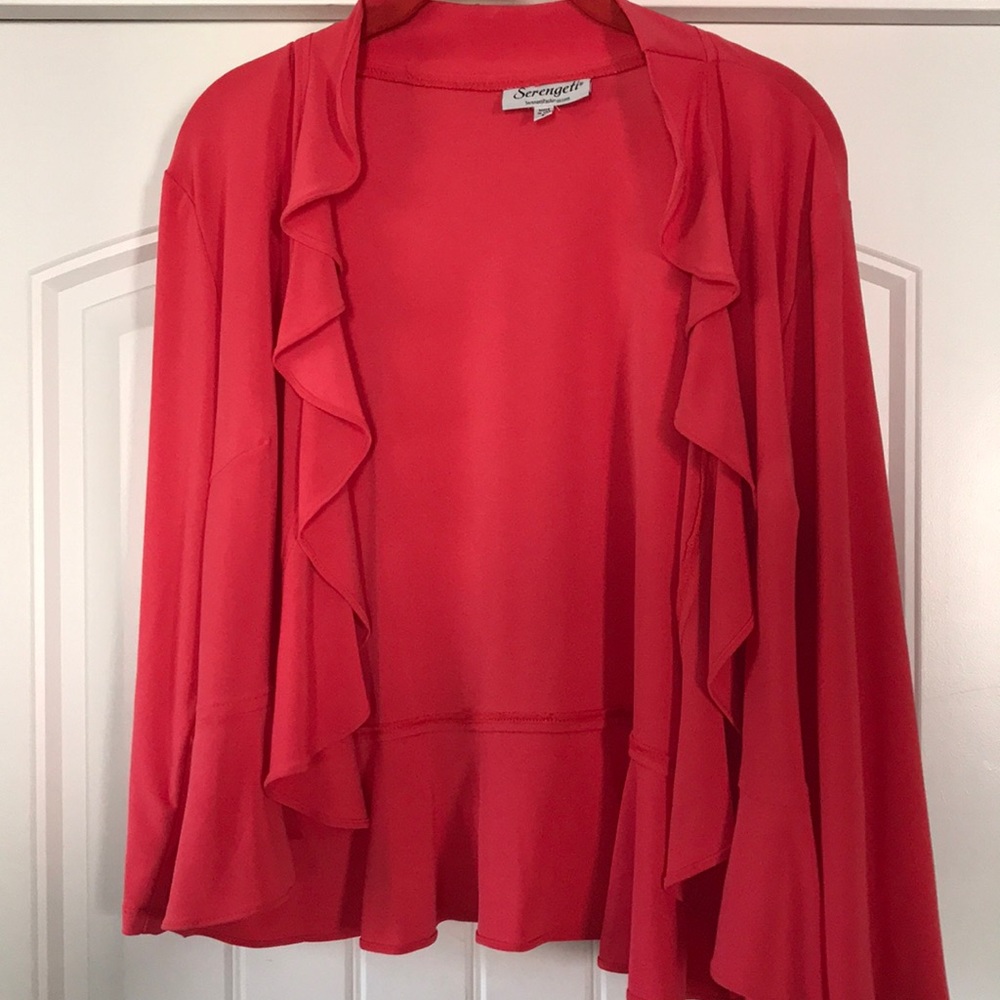 Open front blouse